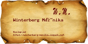 Winterberg Mónika névjegykártya